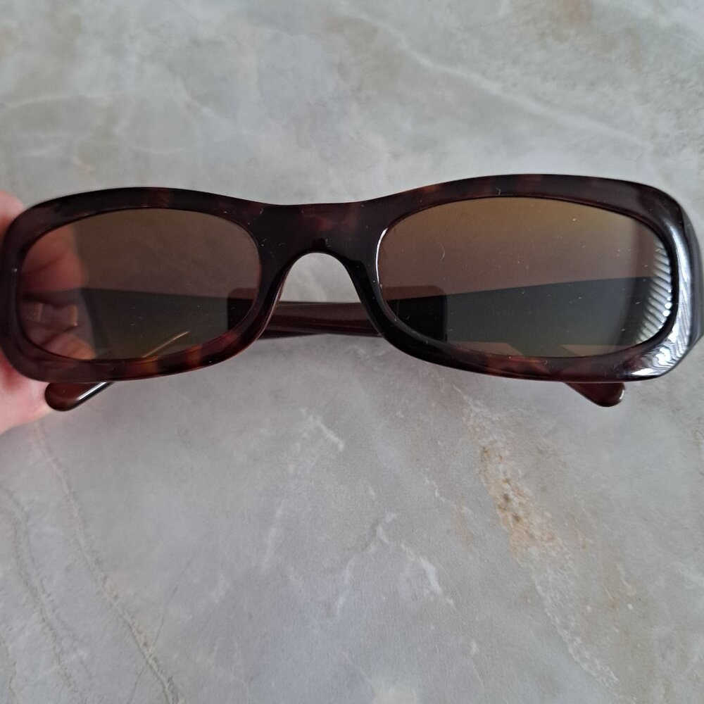 Maui Jim MJ 190-10 Rectangular Tortoise Shell Full Rim Sunglasses #G216
